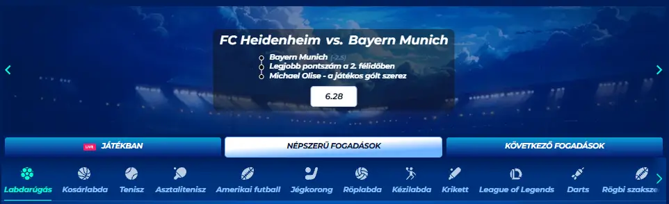 BassBet sportfogadás